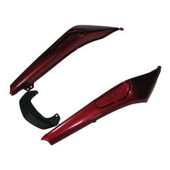 Kawasaki Ninja 650R / ER-6F 2009-2011 Pearl Red and Black tail section fairing detail view 8