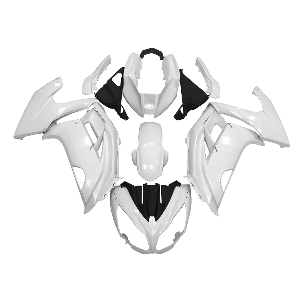 Kawasaki Ninja 650R / ER-6F 2012-2016 Plain White fairing kit detail detail view 1
