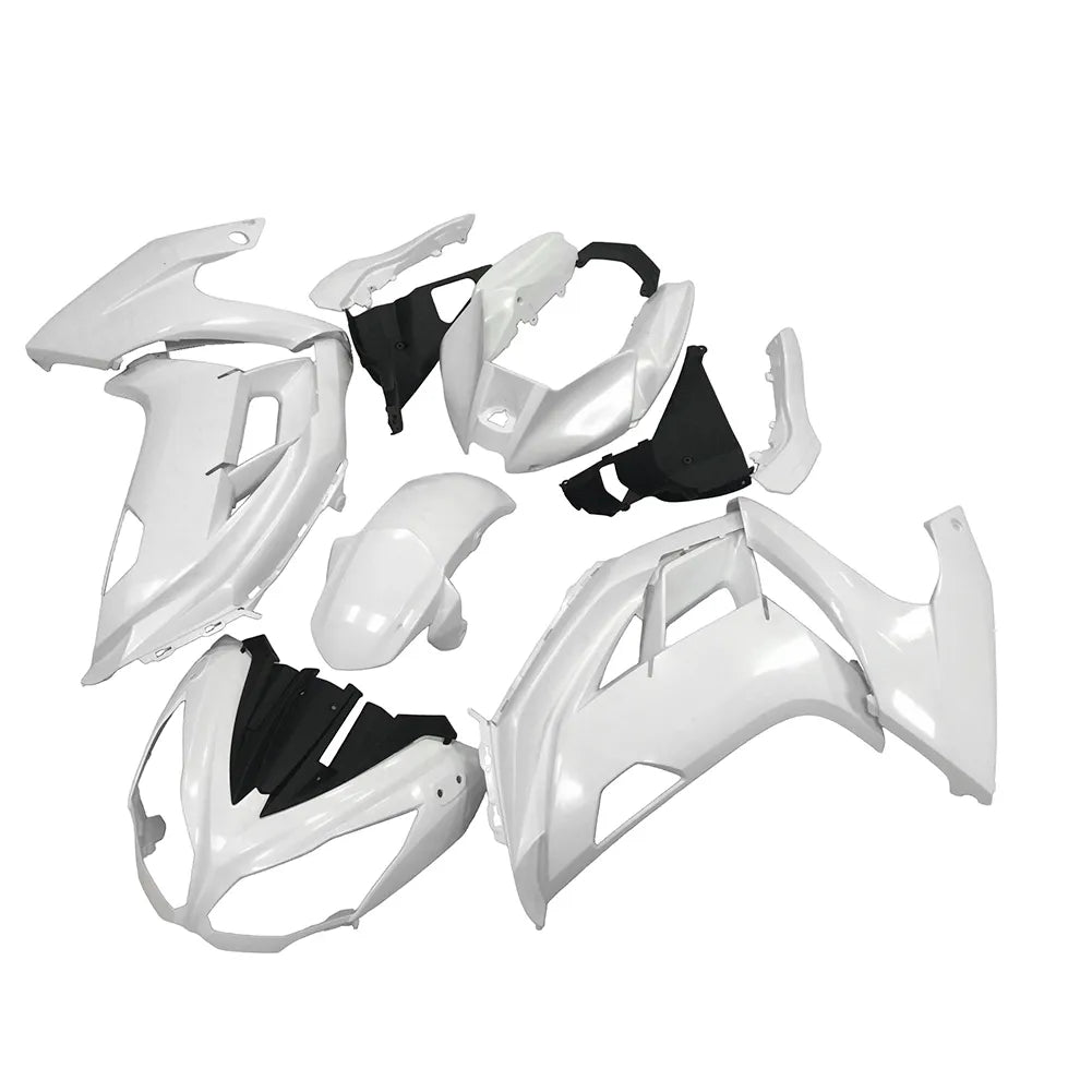 Kawasaki Ninja 650R / ER-6F 2012-2016 Plain White fairing kit detail detail view 2