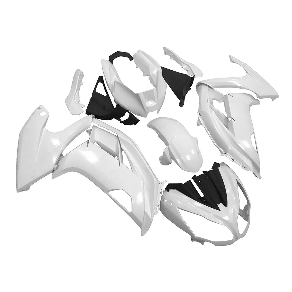 Kawasaki Ninja 650R / ER-6F 2012-2016 Plain White fairing kit detail detail view 3