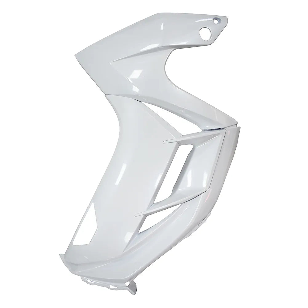 Kawasaki Ninja 650R / ER-6F 2012-2016 Plain White, Black, and White fairing kit detail detail view 7
