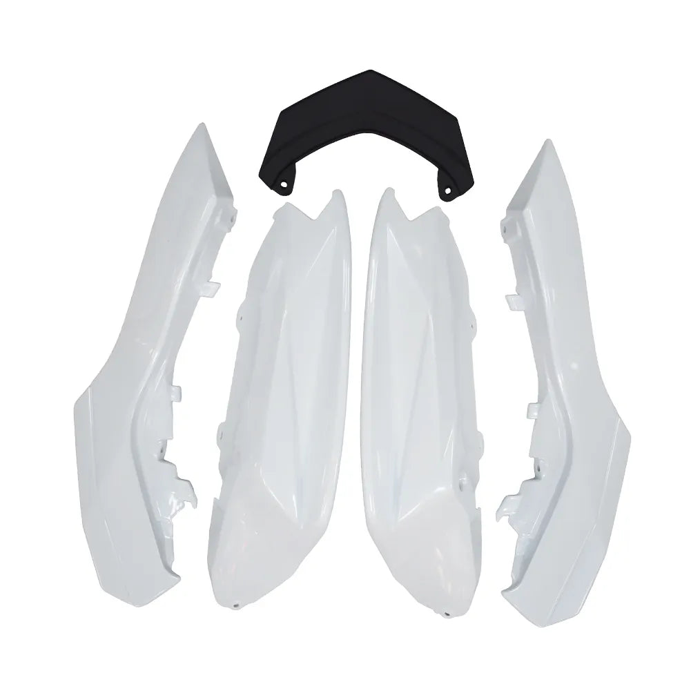 Kawasaki Ninja 650R / ER-6F 2012-2016 Plain White, Black, and White fairing kit detail detail view 11