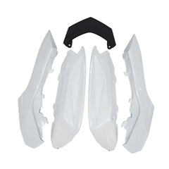 Kawasaki Ninja 650R / ER-6F 2012-2016 Plain White, Black, and White fairing kit detail detail view 11