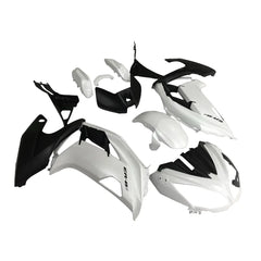 Kawasaki Ninja 650R / ER-6F 2012-2016 Plain White, Black, and White fairing kit detail detail view 4