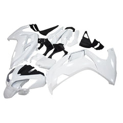 Kawasaki Ninja 650R / ER-6F 2012-2016 Plain White, Black, and White fairing kit detail detail view 6