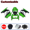 Kawasaki EX250 / Ninja 250 2008-2012 Green, Black, and White Fairing Kit