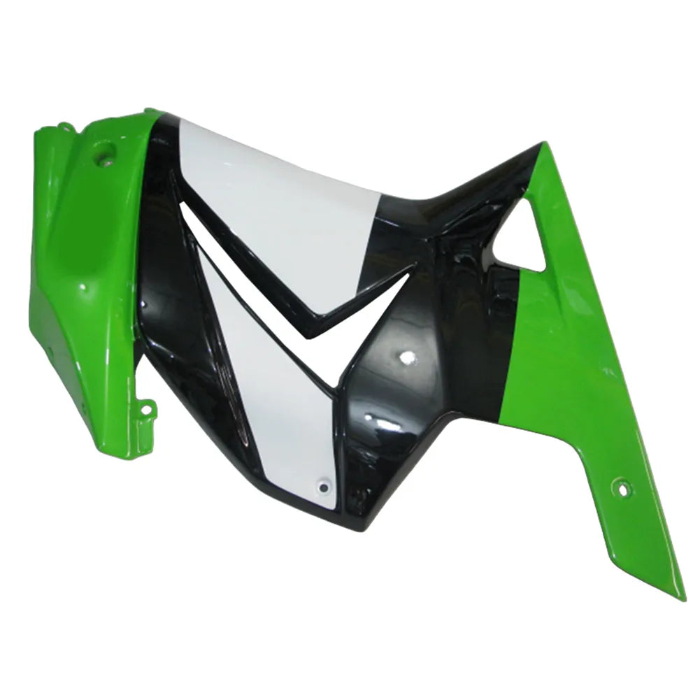 Kawasaki EX250 / Ninja 250 2008-2012 Green, Black, and White tail section fairing side view