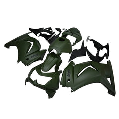 Kawasaki EX250 / Ninja 250 2008-2012 Military Green fairing kit front view