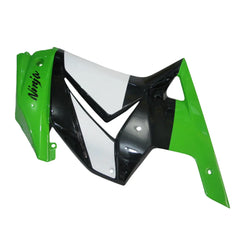 Kawasaki EX250 / Ninja 250 2008-2012 Green, Black, and White tail section fairing detail view 4