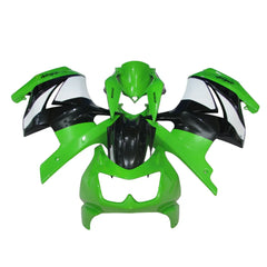 Kawasaki EX250 / Ninja 250 2008-2012 Green, Black, and White tail section fairing rear view