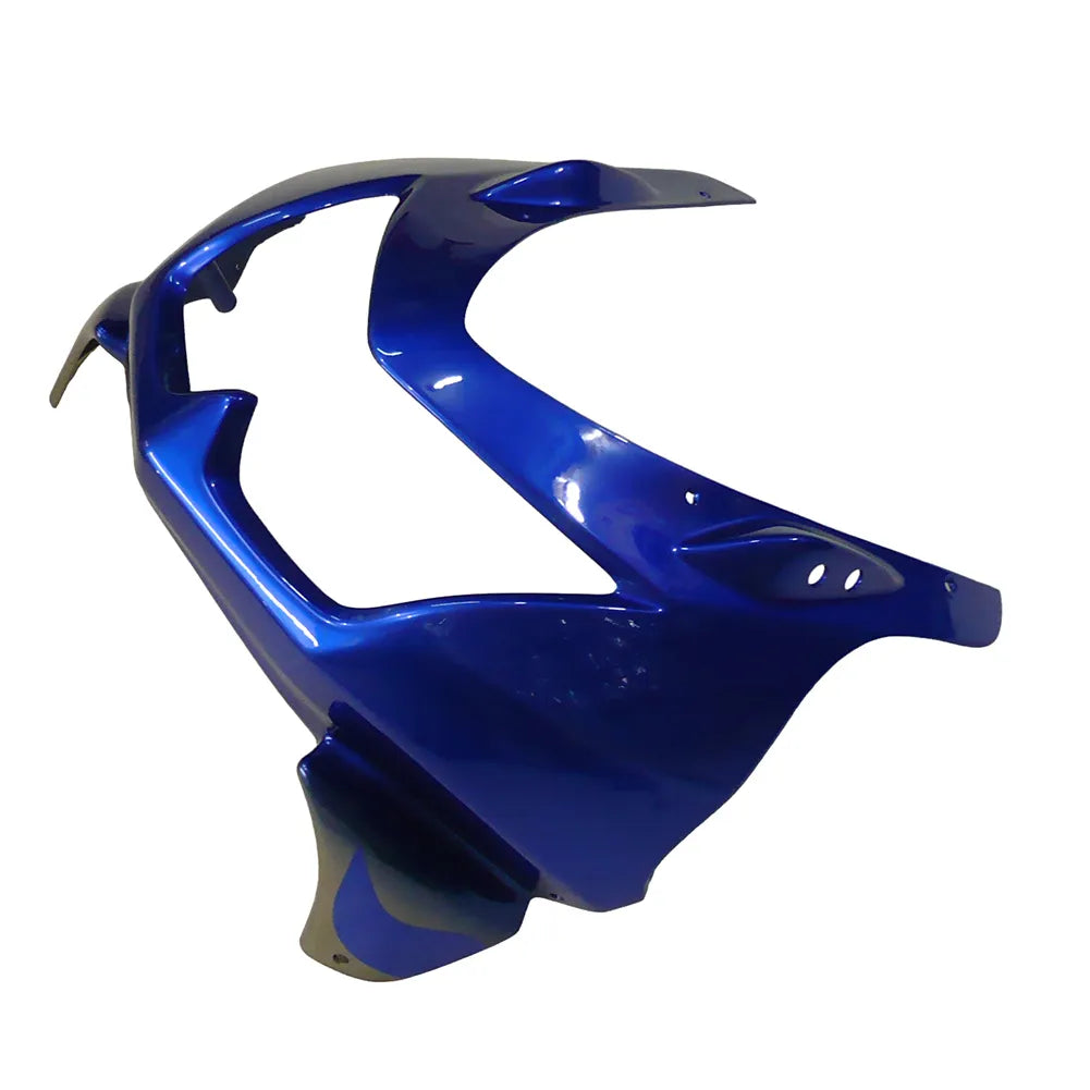 Kawasaki EX250 / Ninja 250 2008-2012 Blue, Silver, and Flame tail section fairing detail view 3