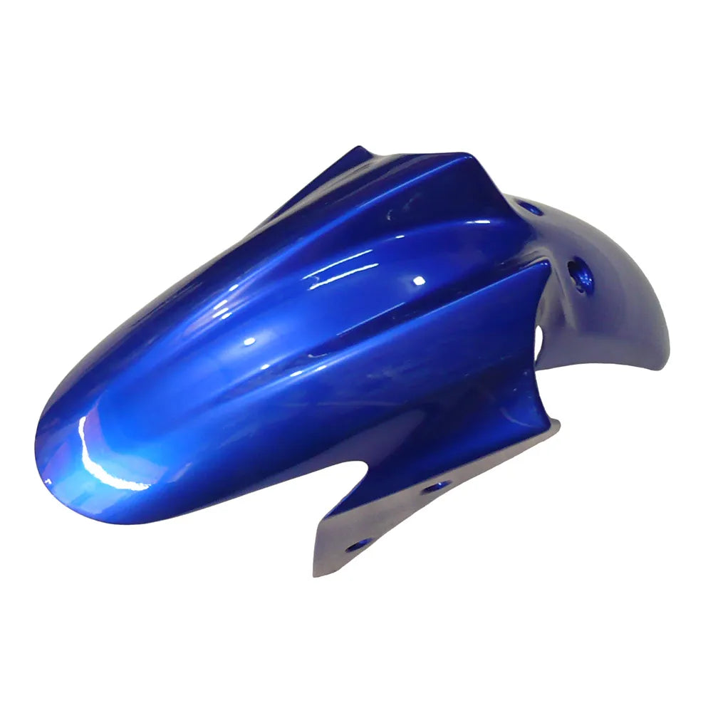 Kawasaki EX250 / Ninja 250 2008-2012 Blue, Silver, and Flame tail section fairing detail view 2