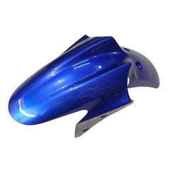 Kawasaki EX250 / Ninja 250 2008-2012 Blue, Silver, and Flame tail section fairing detail view 2