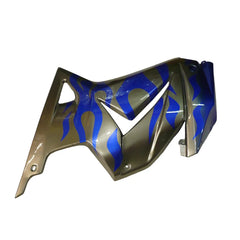 Kawasaki EX250 / Ninja 250 2008-2012 Blue, Silver, and Flame tail section fairing rear view