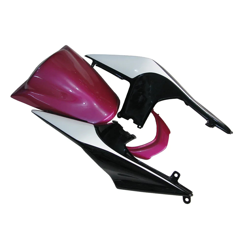 Kawasaki EX250 / Ninja 250 2008-2012 Pink, Silver, and Flame tail section fairing detail view 7
