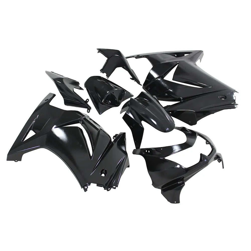 Kawasaki EX250 / Ninja 250 2008-2012 Gloss Black fairing kit front view