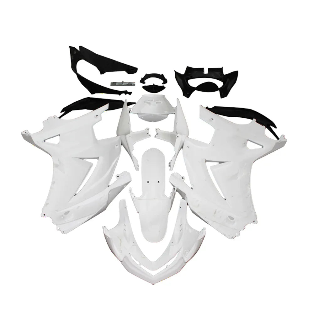 Kawasaki EX250 / Ninja 250 2008-2012 Plain White fairing kit front view