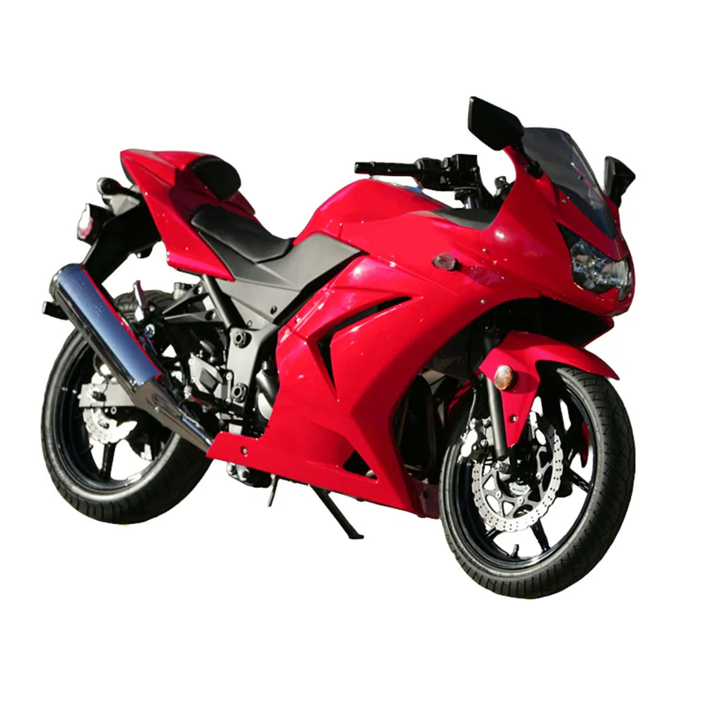 Kawasaki EX250 / Ninja 250 2008-2012 Red and Black tail section fairing rear view