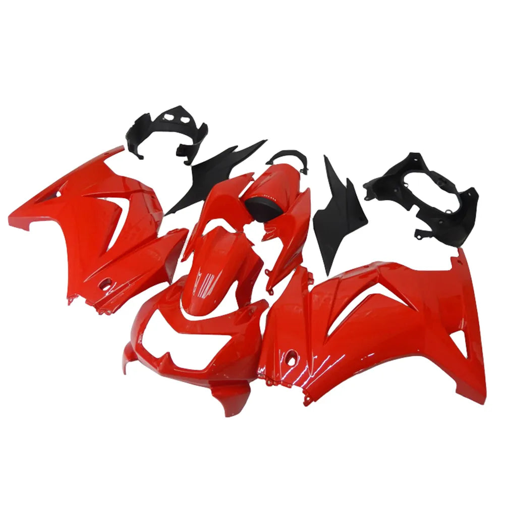 Kawasaki EX250 / Ninja 250 2008-2012 Red and Black fairing kit front view