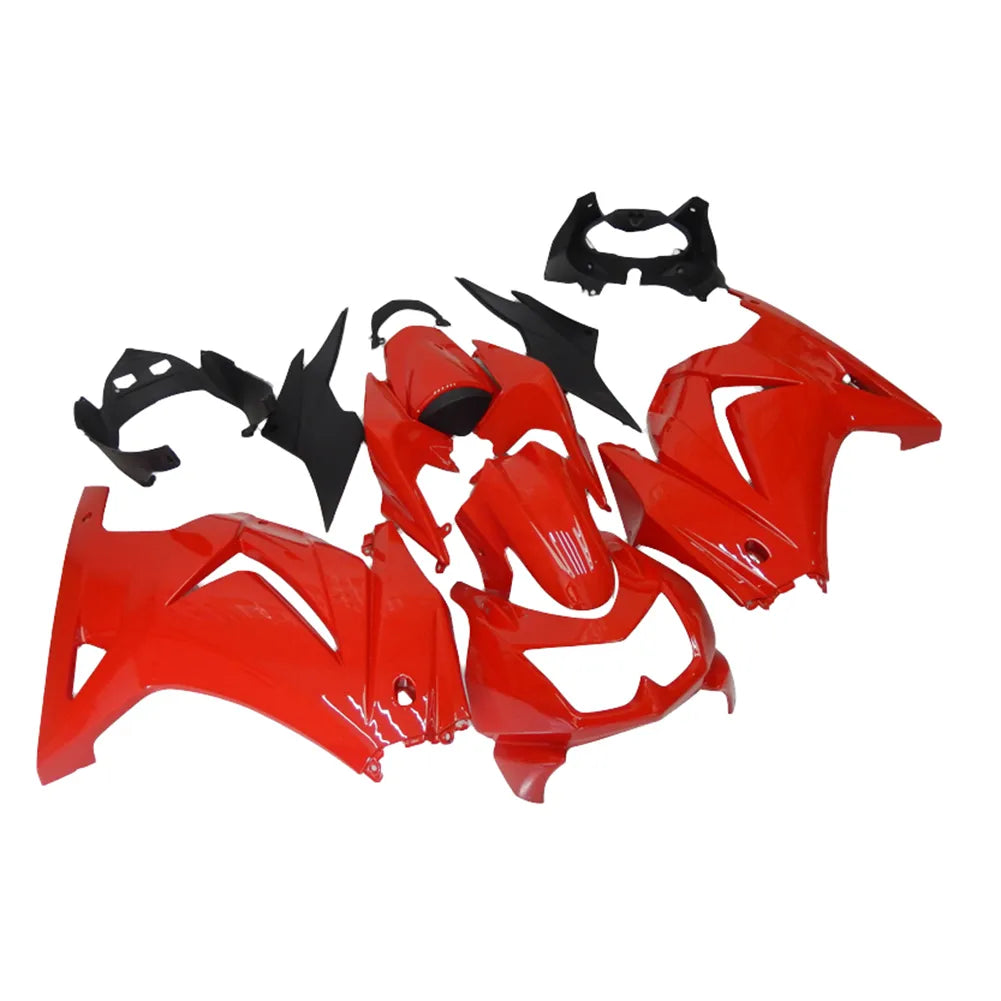 Kawasaki EX250 / Ninja 250 2008-2012 Red and Black fairing kit left side view