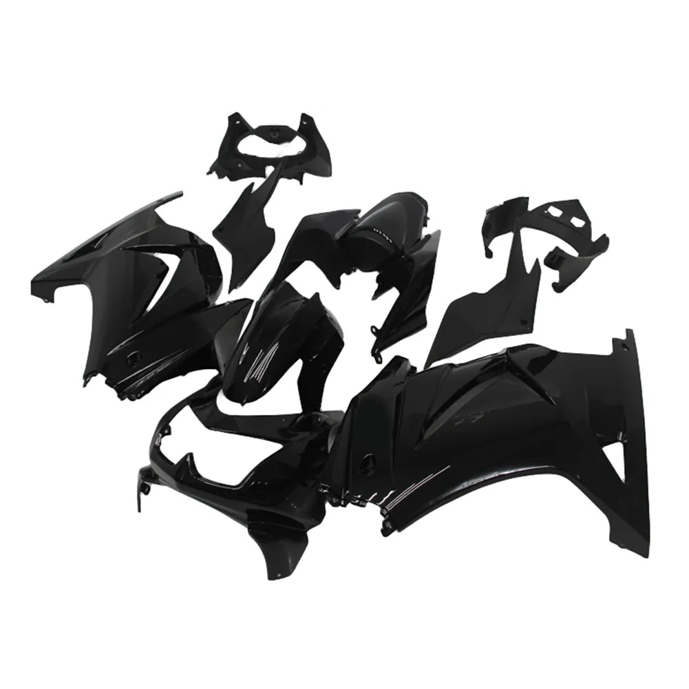 Kawasaki EX250 / Ninja 250 2008-2012 Gloss Black fairing kit left side view