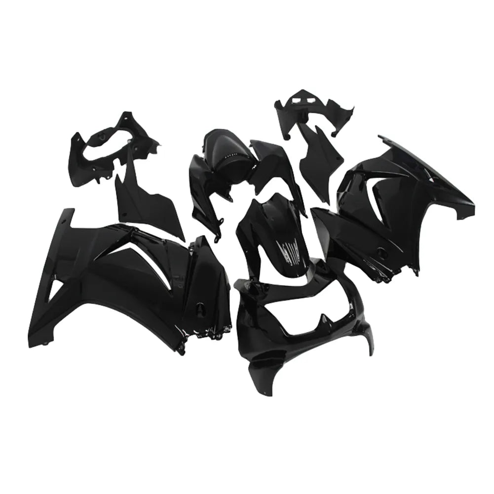 Kawasaki EX250 / Ninja 250 2008-2012 Gloss Black fairing kit front view