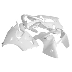 Kawasaki ZX-6R / 636 2000-2002 Solid White fairing kit left side view