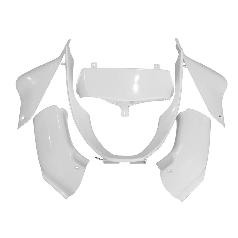 Kawasaki ZX-6R / 636 2000-2002 Solid White tail section fairing detail view 4