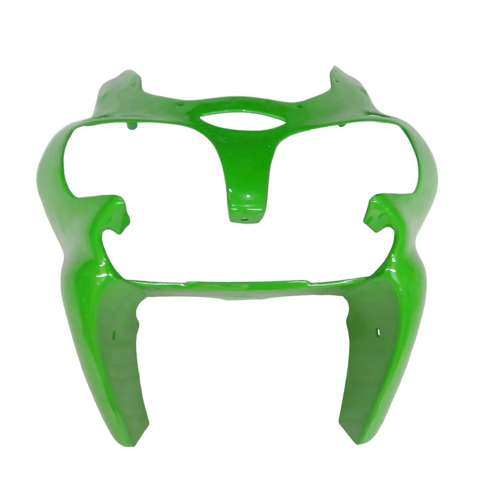 Kawasaki ZX-6R / 636 2000-2002 Matte Black and Green tail section fairing detail view 7