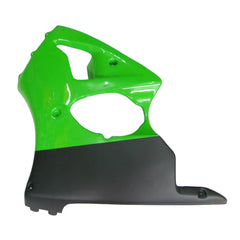 Kawasaki ZX-6R / 636 2000-2002 Matte Black and Green tail section fairing rear view