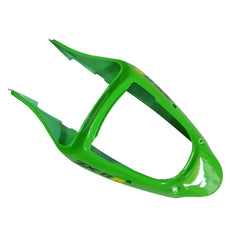 Kawasaki ZX-6R / 636 2000-2002 Matte Black and Green tail section fairing detail view 3