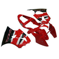 Kawasaki ZX-6R / 636 2000-2002 Red and Black fairing kit front view