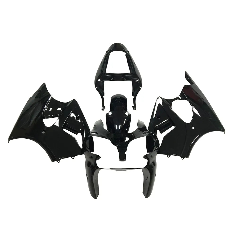 Kawasaki ZX-6R / 636 2000-2002 Gloss Black full fairing kit set view