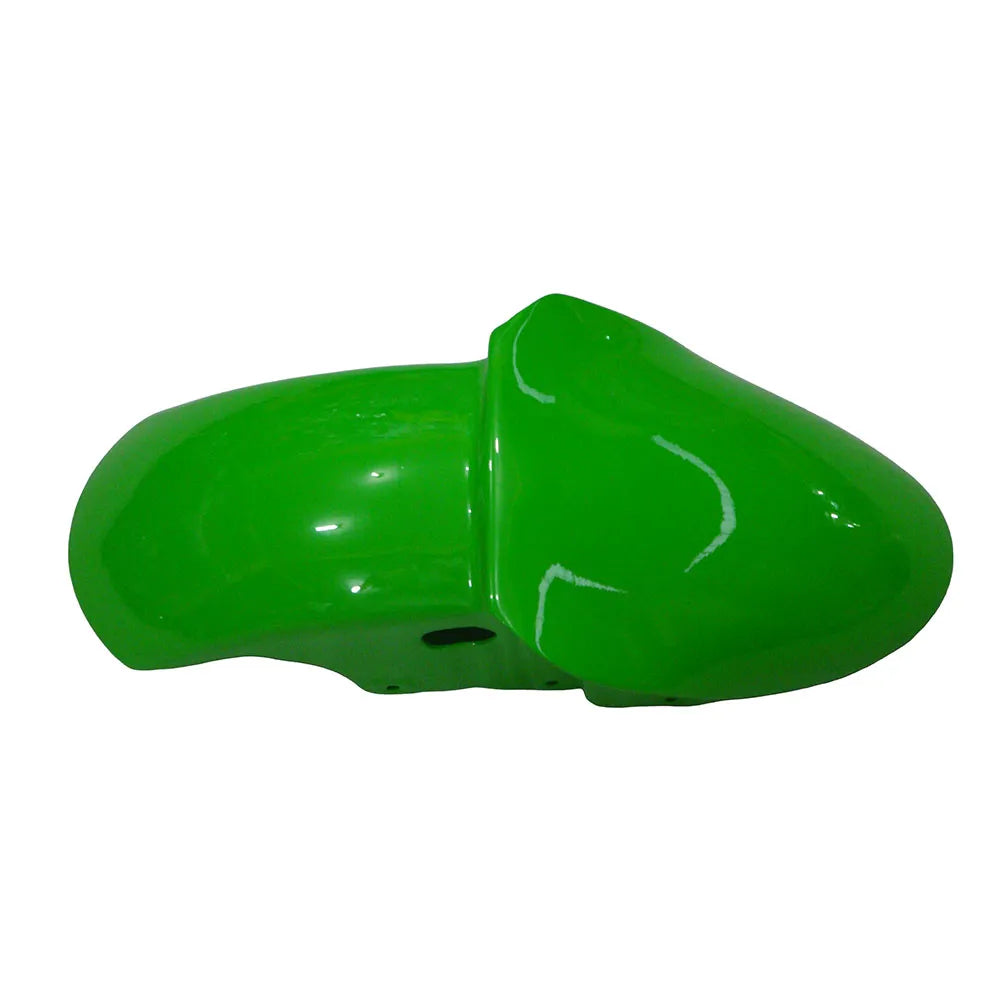 Kawasaki ZX-6R / 636 2000-2002 Green and Black with Logos tail section fairing detail view 10