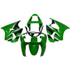 Kawasaki ZX-6R / 636 2000-2002 Green and Black Fairing Kit with Logos