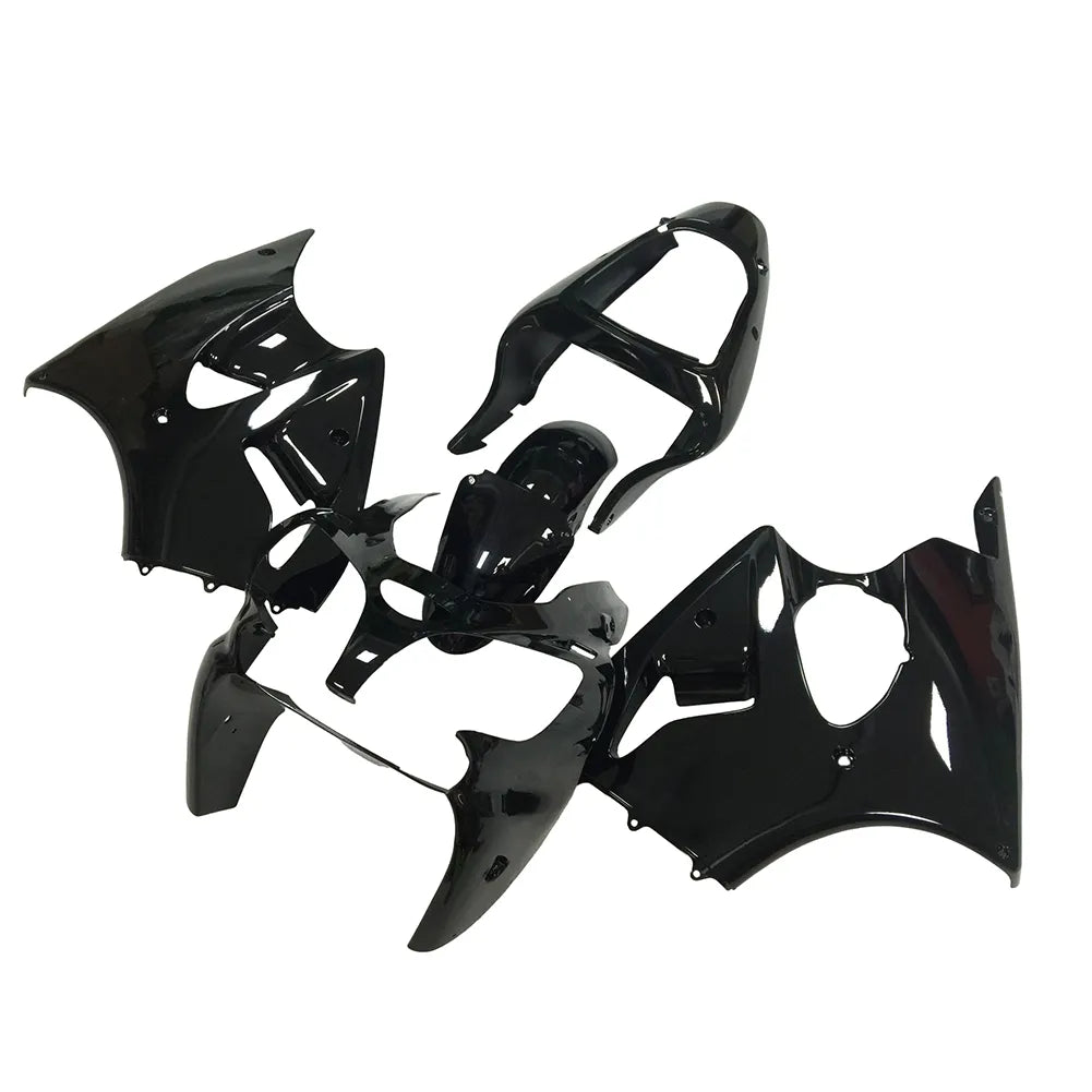 Kawasaki ZX-6R / 636 2000-2002 Gloss Black fairing kit front view