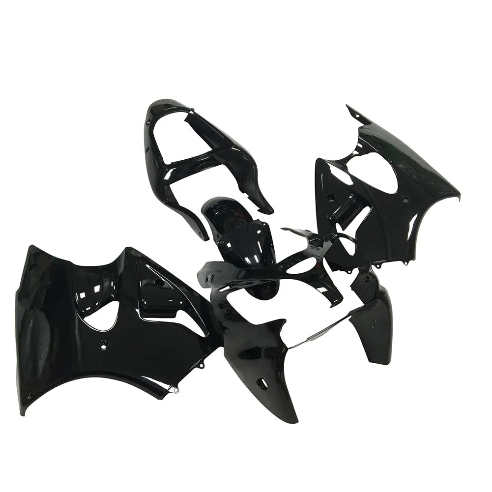 Kawasaki ZX-6R / 636 2000-2002 Gloss Black fairing kit left side view