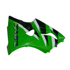 Kawasaki ZX-6R / 636 2000-2002 Green and Black with Logos tail section fairing detail view 2
