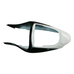 Kawasaki ZX-6R / 636 2000-2002 Black and White tail section fairing detail view 2