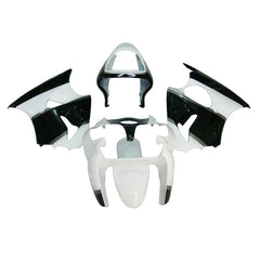 Kawasaki ZX-6R / 636 2000-2002 Black and White full fairing kit set view