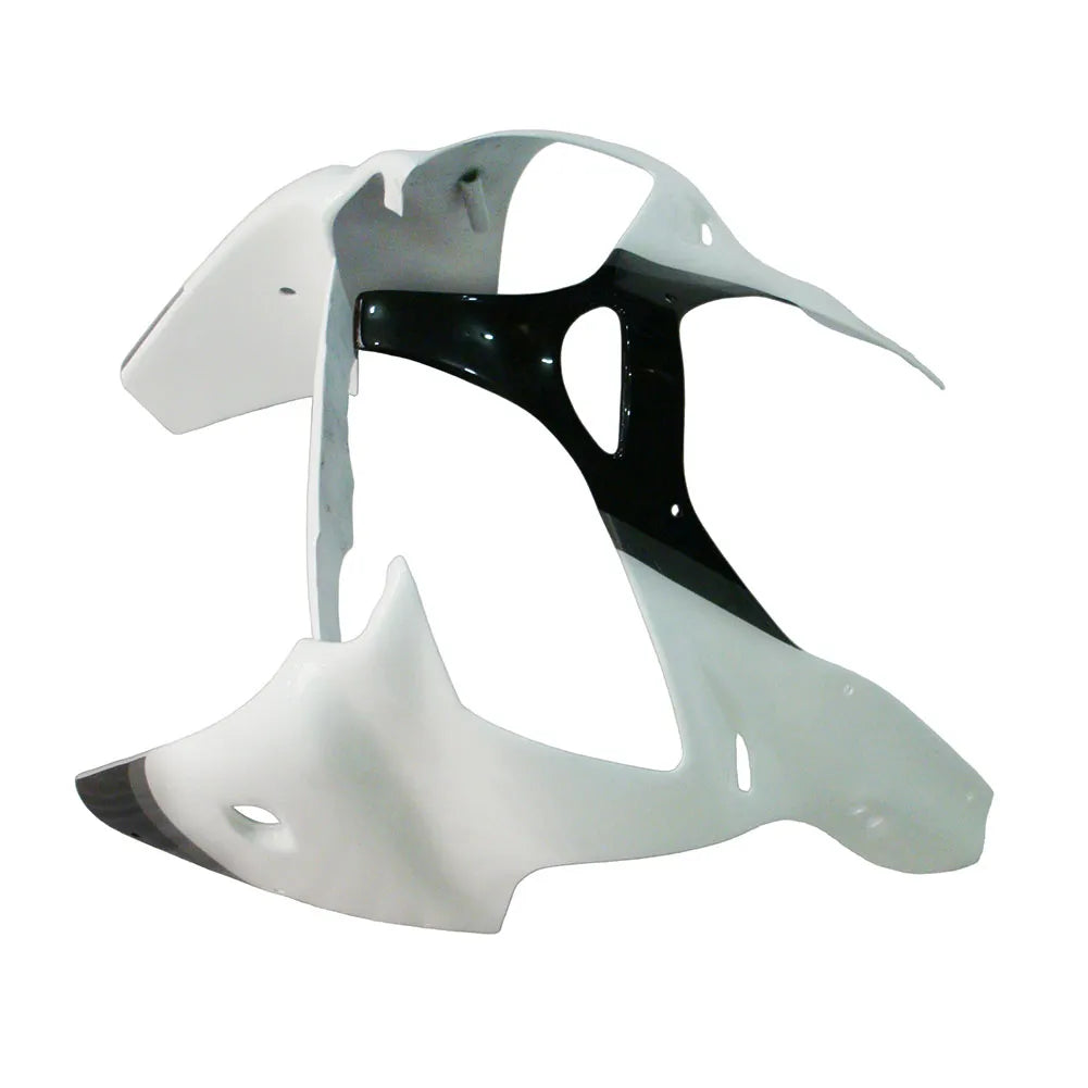 Kawasaki ZX-6R / 636 2000-2002 Black and White tail section fairing detail view 3