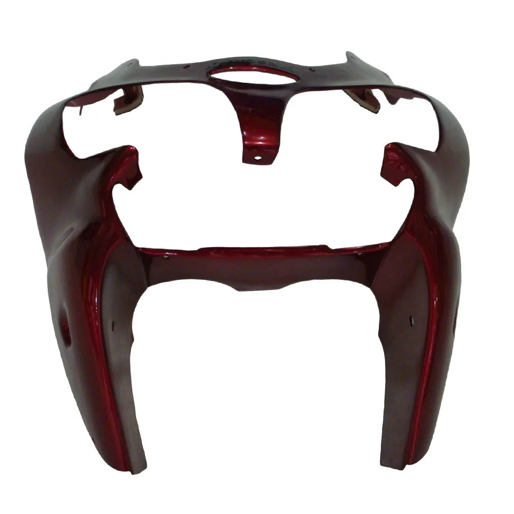 Kawasaki ZX-6R / 636 2000-2002 Pearl Red, Black, and Flame tail section fairing detail view 1