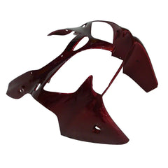 Kawasaki ZX-6R / 636 2000-2002 Pearl Red, Black, and Flame tail section fairing detail view 2