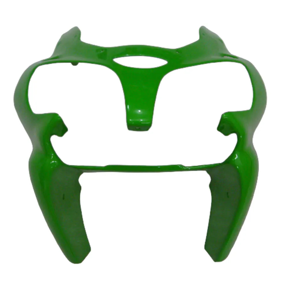 Kawasaki ZX-6R / 636 2000-2002 Green, White, and Black tail section fairing detail view 10
