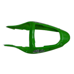 Kawasaki ZX-6R / 636 2000-2002 Green, White, and Black tail section fairing detail view 12