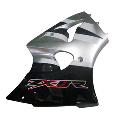 Kawasaki ZX-6R / 636 2000-2002 Silver and Black tail section fairing rear view