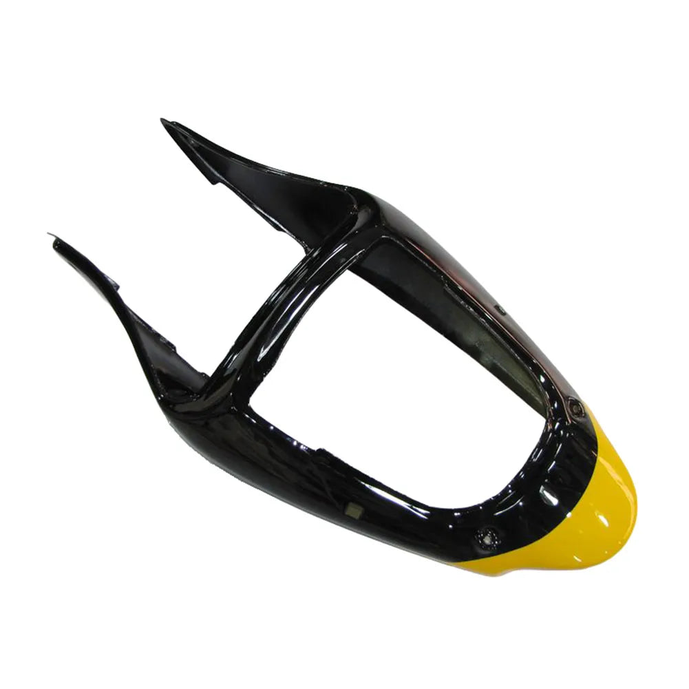 Kawasaki ZX-6R / 636 2000-2002 Yellow Monster Edition tail section fairing detail view 3