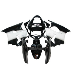 Kawasaki ZX-6R / 636 2000-2002 Black and White fairing kit front view