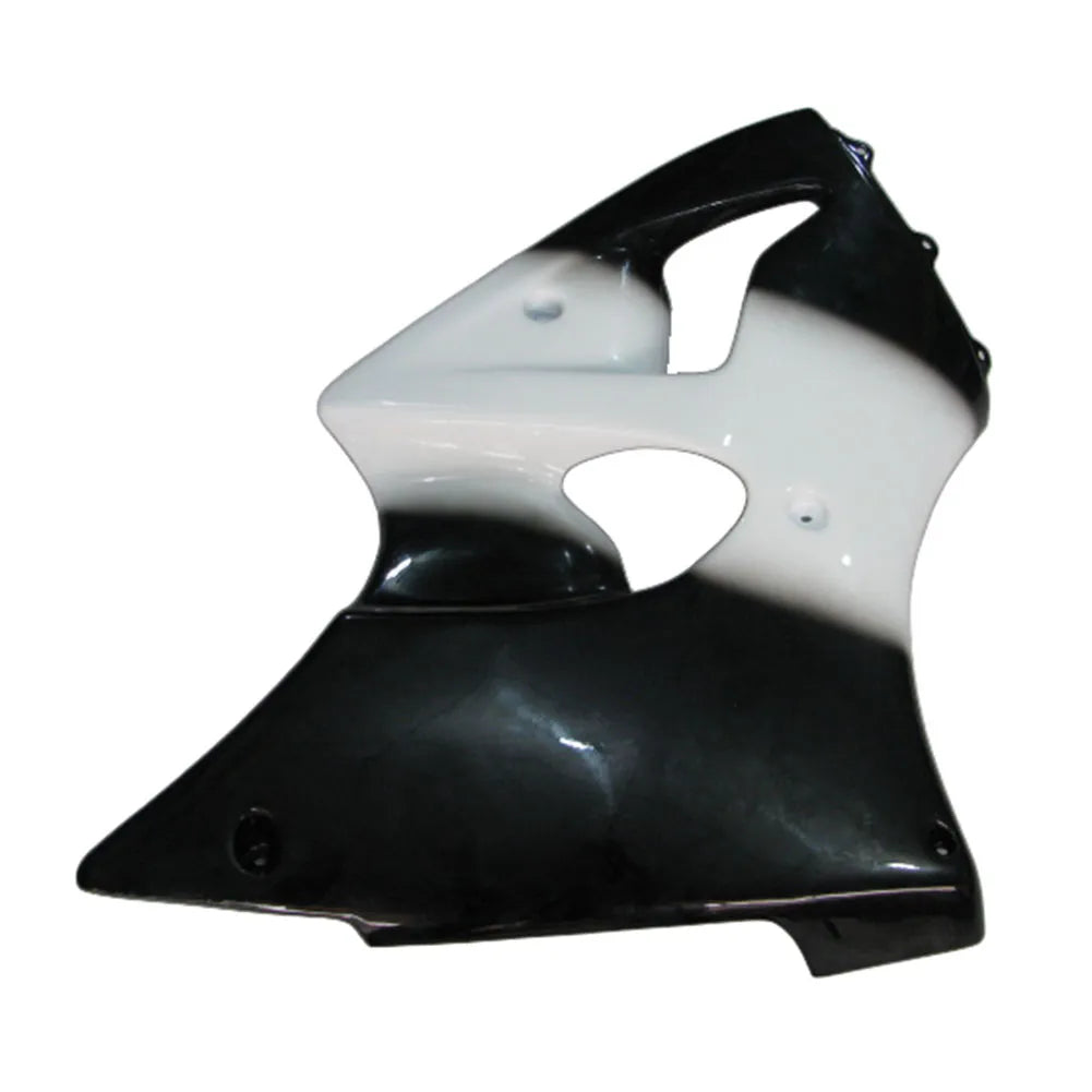 Kawasaki ZX-6R / 636 2000-2002 Black and White tail section fairing side view