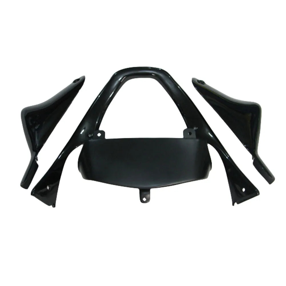 Kawasaki ZX-6R / 636 2000-2002 Black and White tail section fairing detail view 8